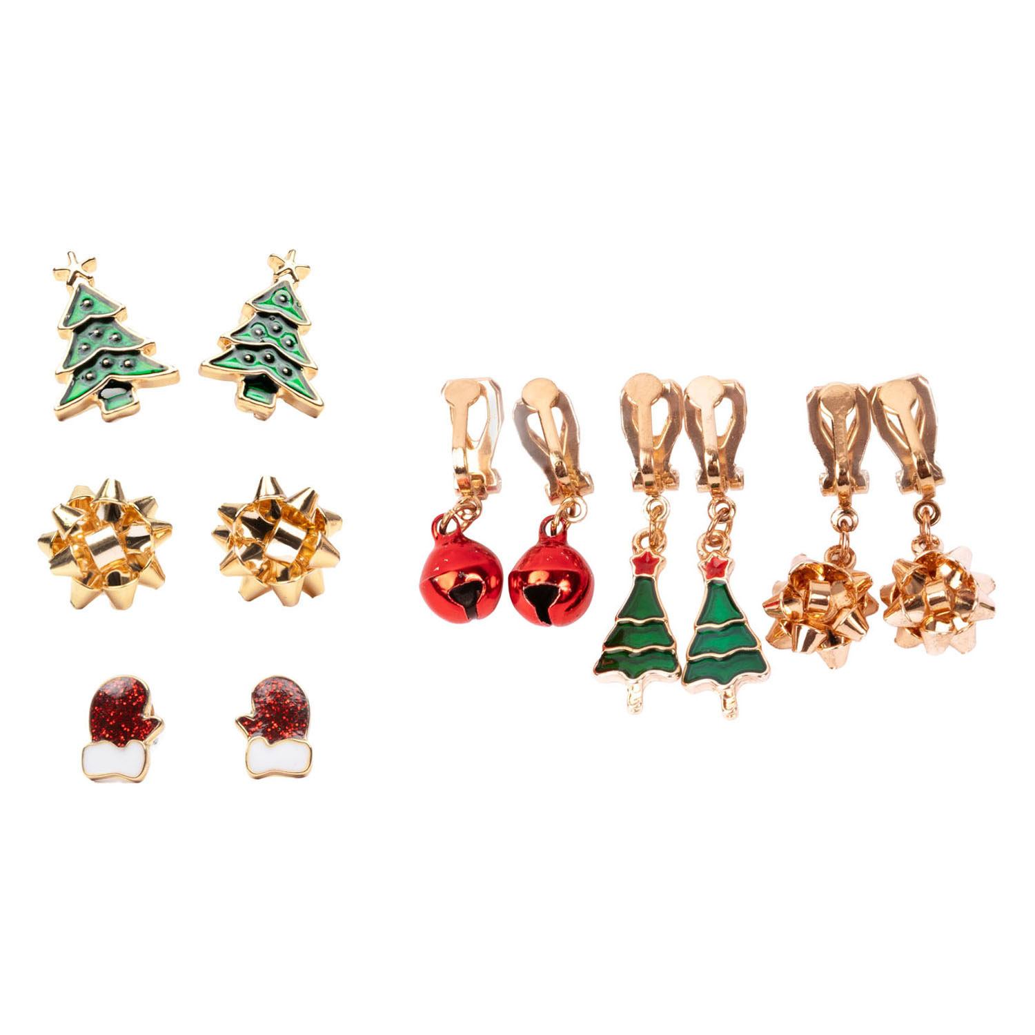 Boucles d'oreilles bonhomme de neige - Lot de 3