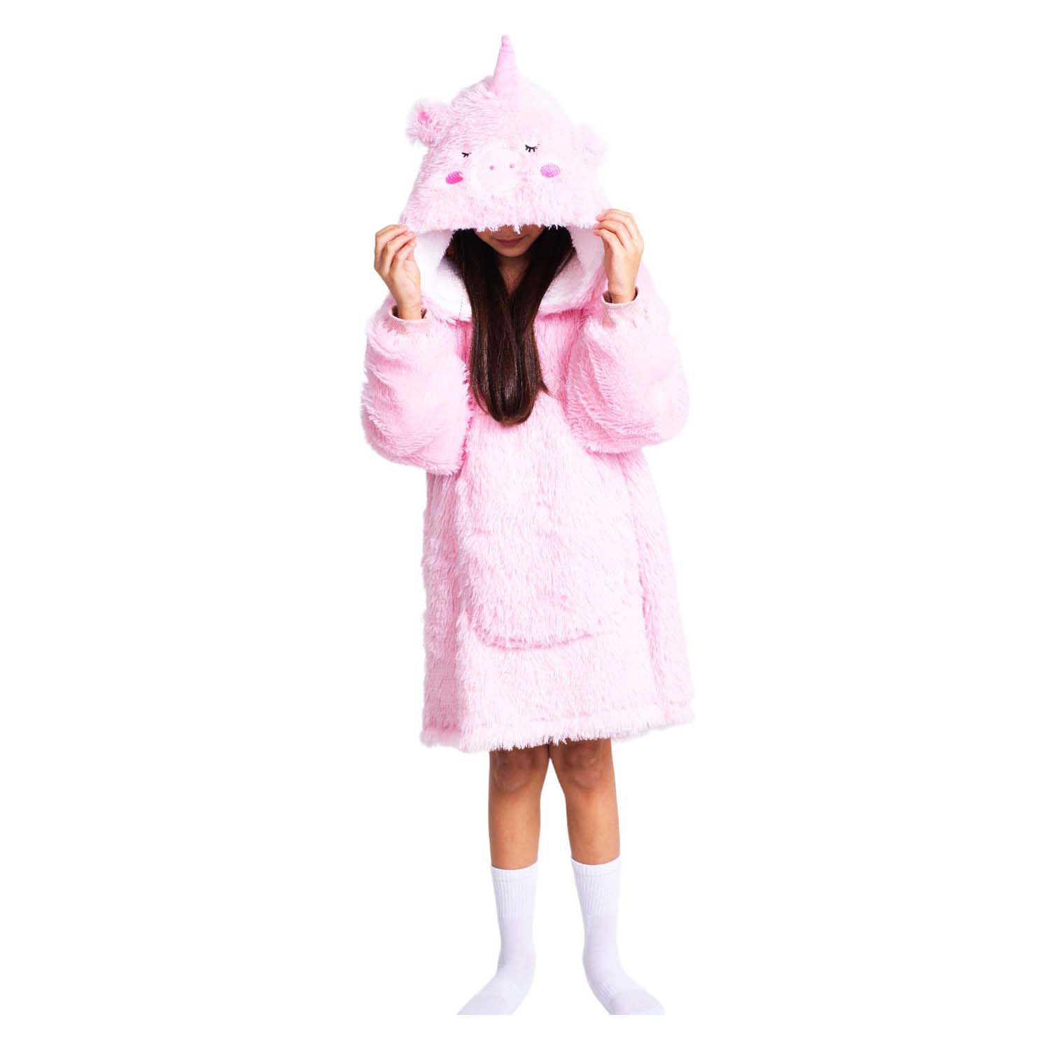 Noxxiez Sweat à capuche câlin Medium Pull Licorne, enfants jusqu'à 160 cm