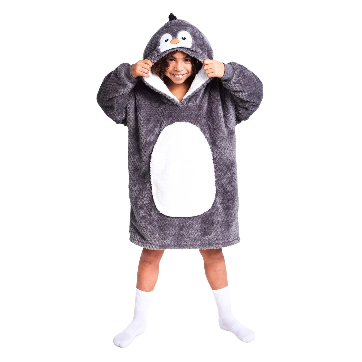 Noxxiez Knuffel Hoodie Medium Trui Pinguin, tot 160cm