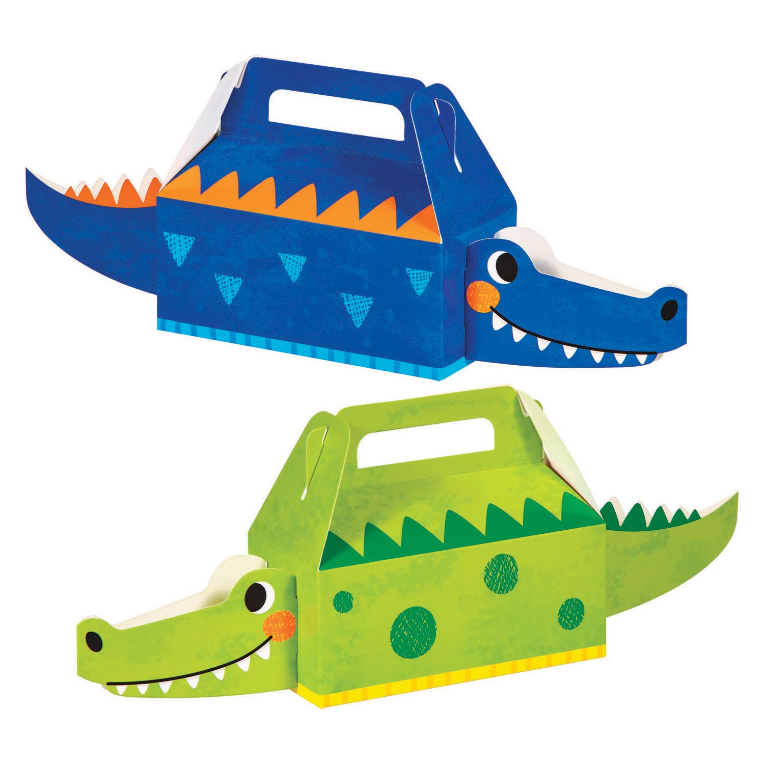 Traktatie uitdeeldoosjes Alligator Krokodillen 32x11cm | 4 stuks