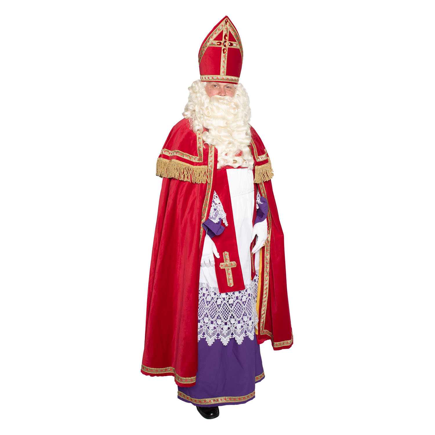 Sint Katoenfluweel met Kokermijter