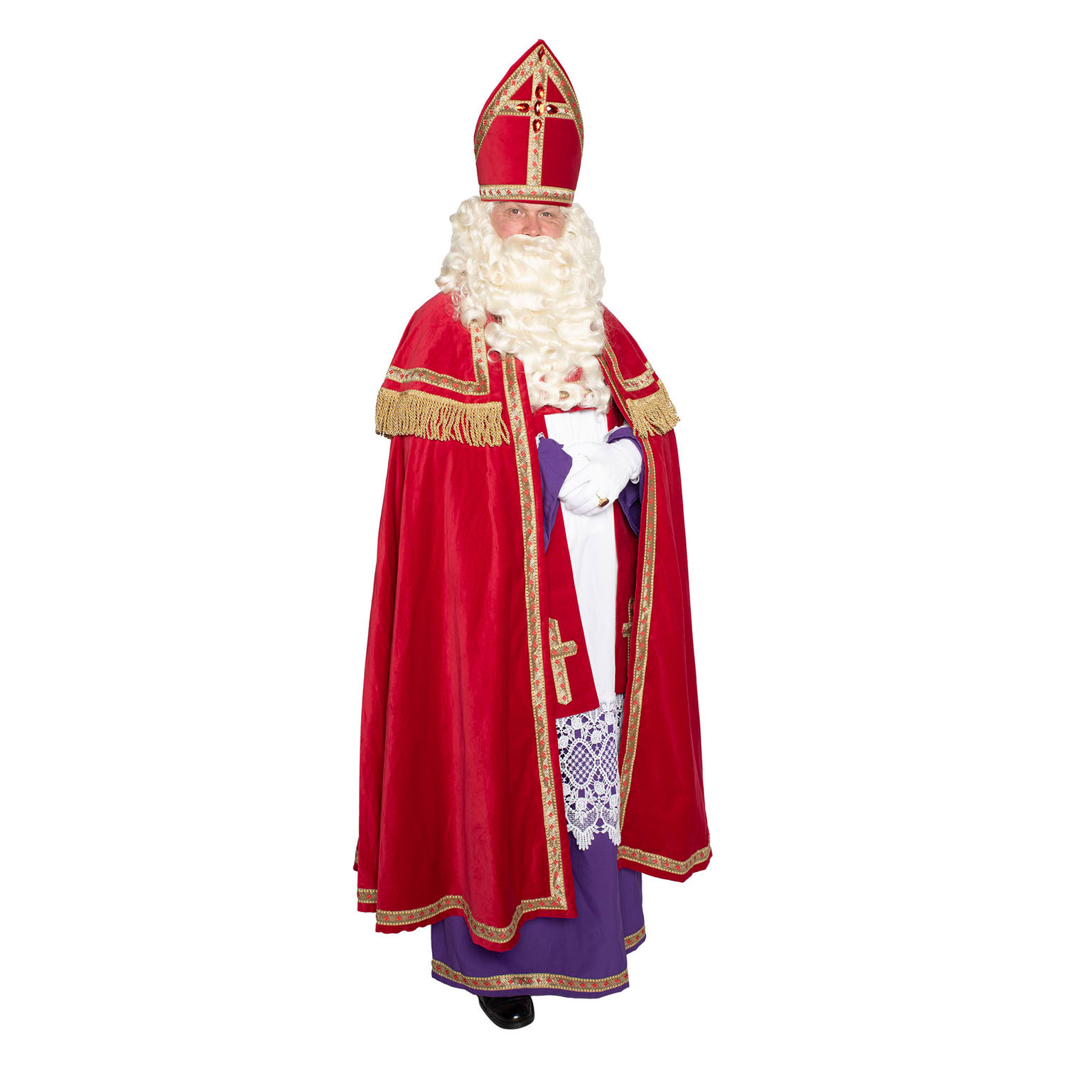 Sint Katoenfluweel met Kokermijter