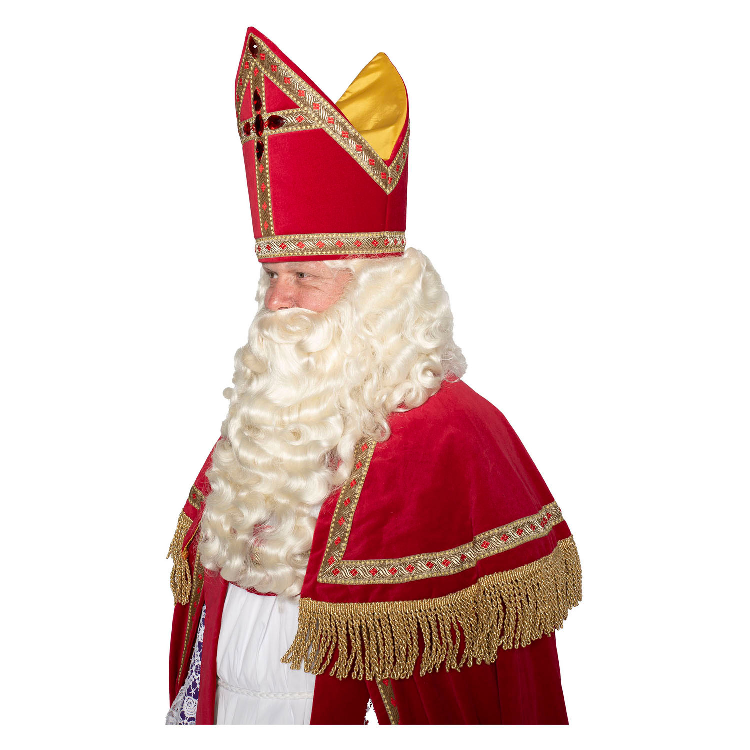 Sint Katoenfluweel met Kokermijter