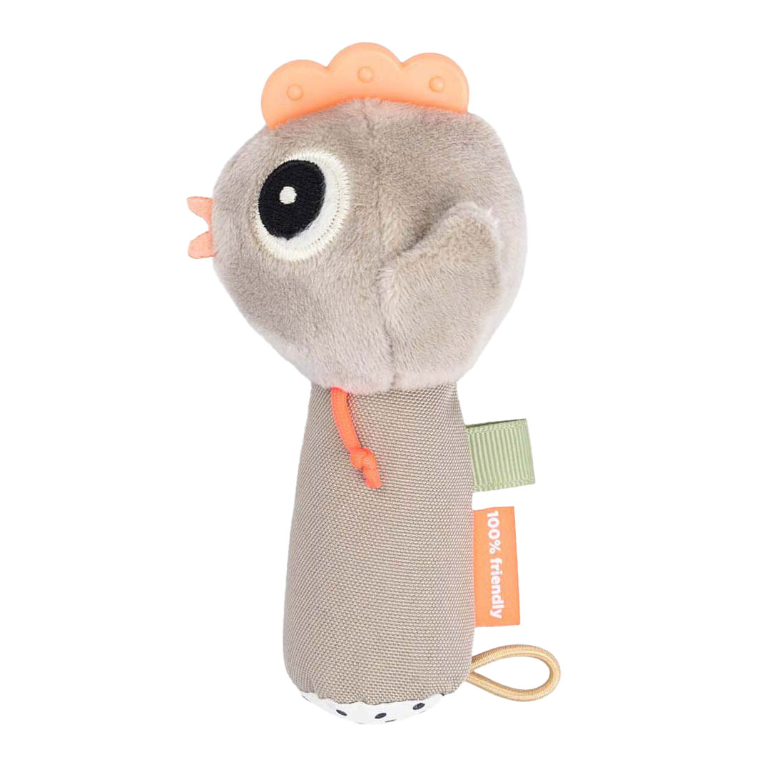Hochet sensoriel petite ferme beige de Deer