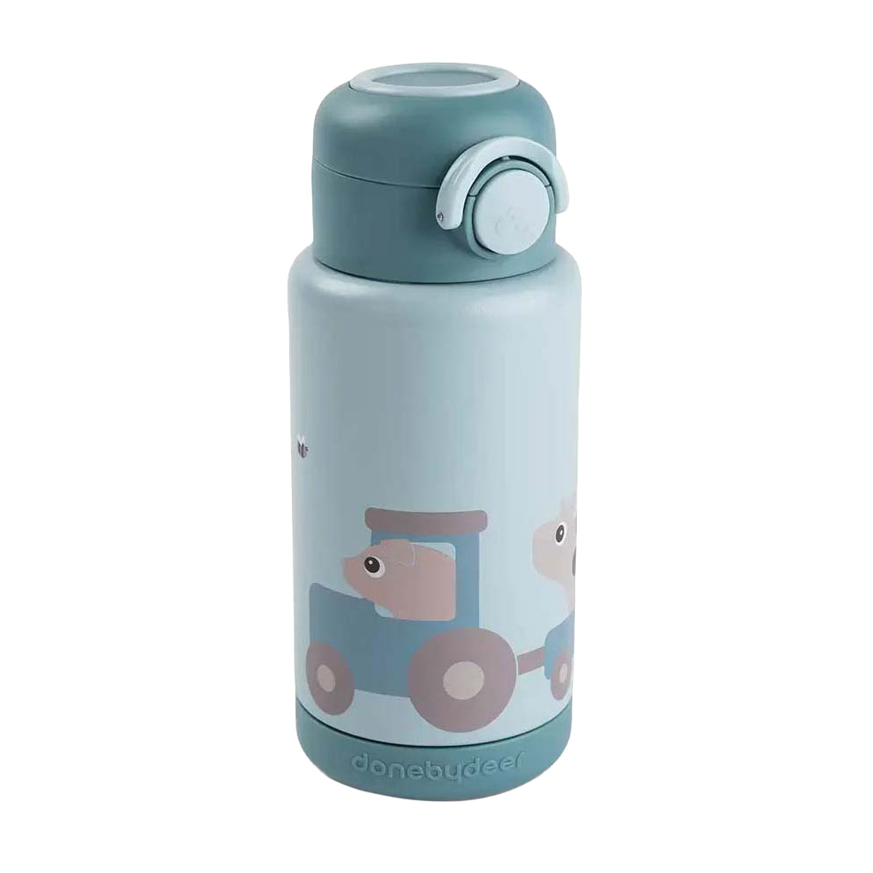 Bouteille isotherme Tiny Farm de la marque Deer - Bleue