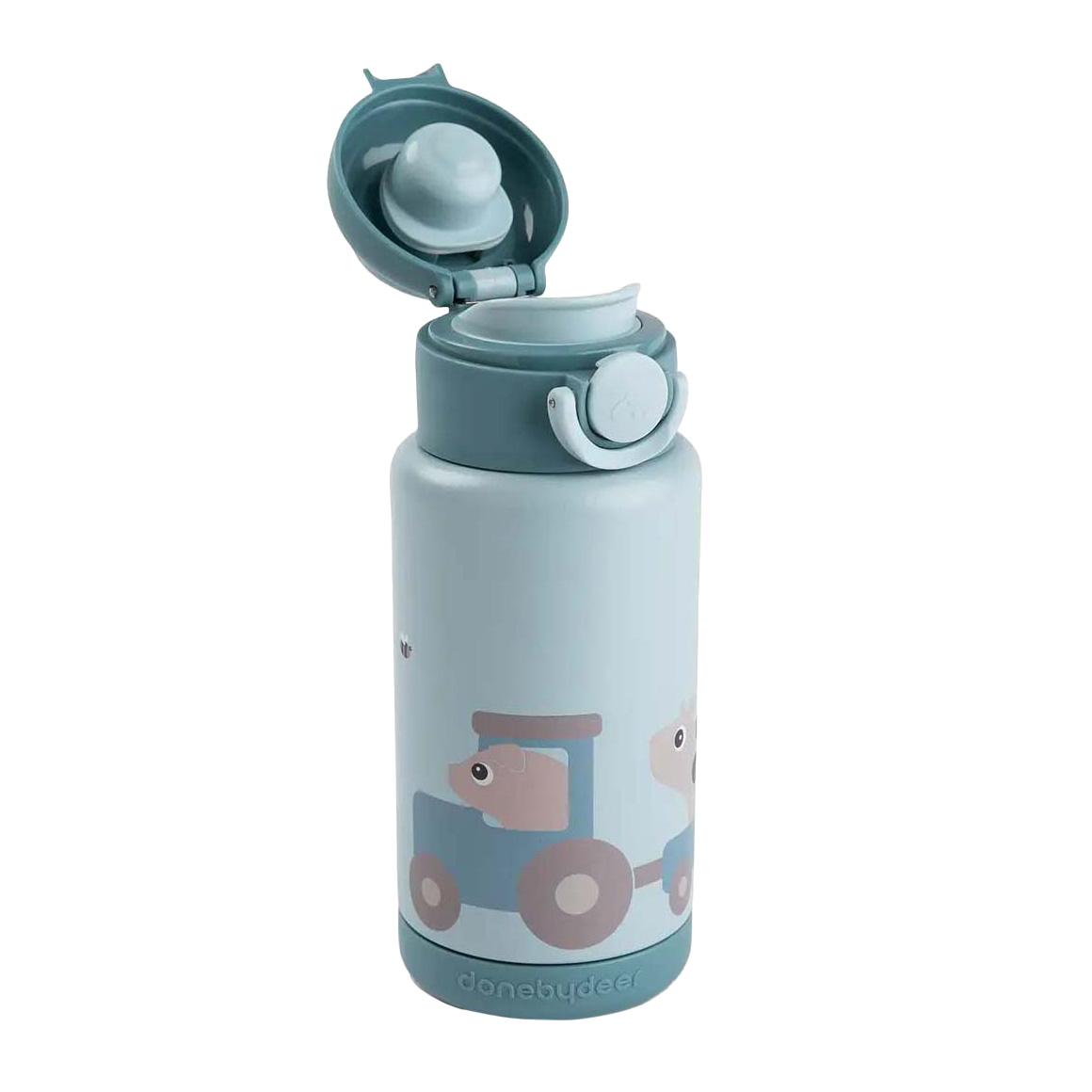 Bouteille isotherme Tiny Farm de la marque Deer - Bleue