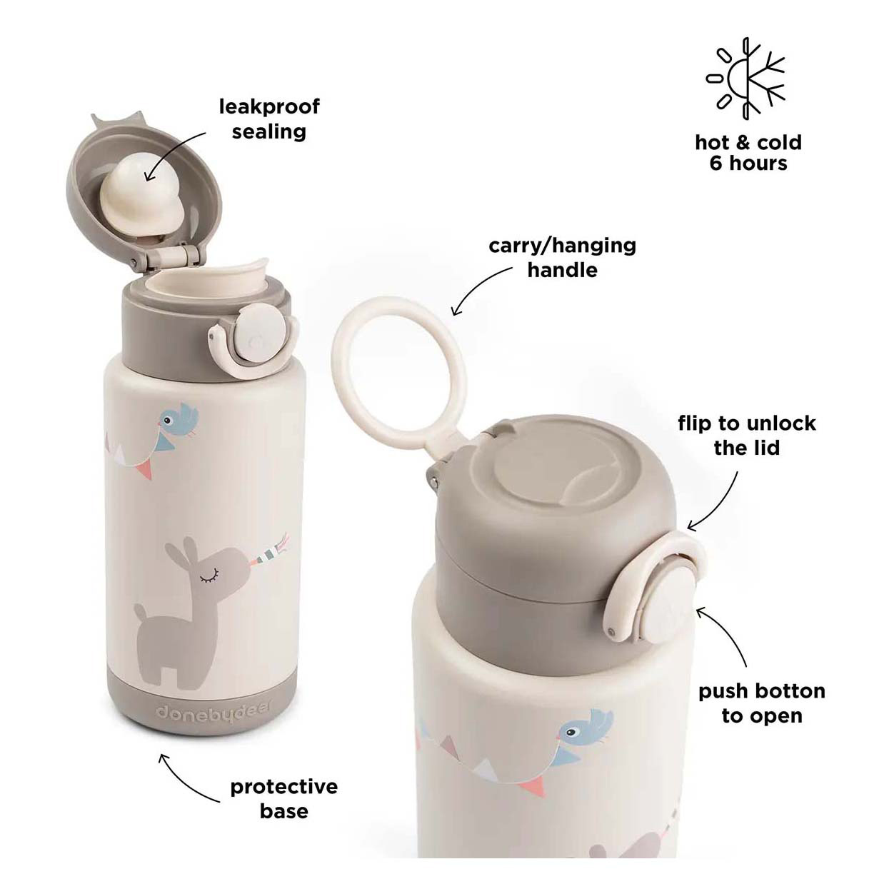 Bouteille isotherme Celebration de Don by Deer - Beige