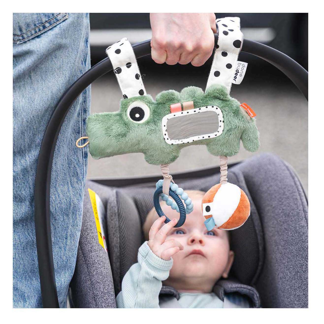 Jouet d'activité suspendu Croco de Deer