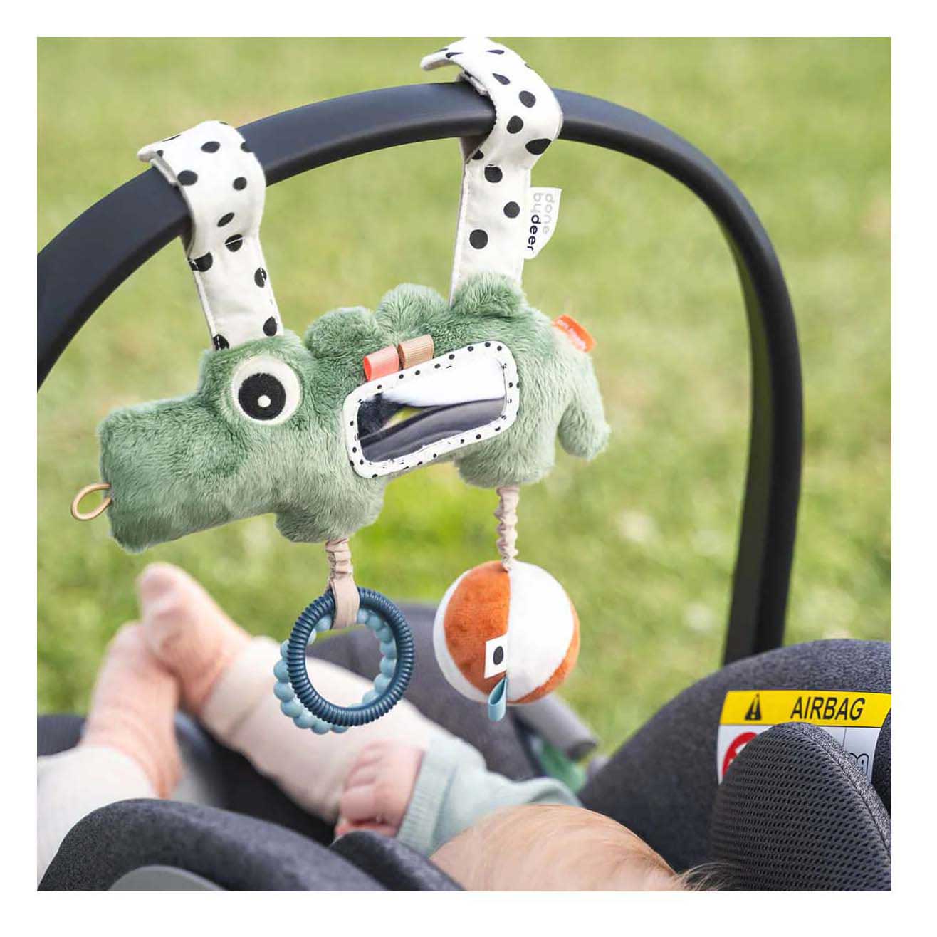 Jouet d'activité suspendu Croco de Deer