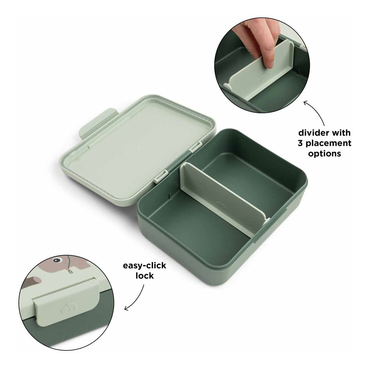 Done by Deer Lunchbox met Verdeler Tiny Trails - Groen