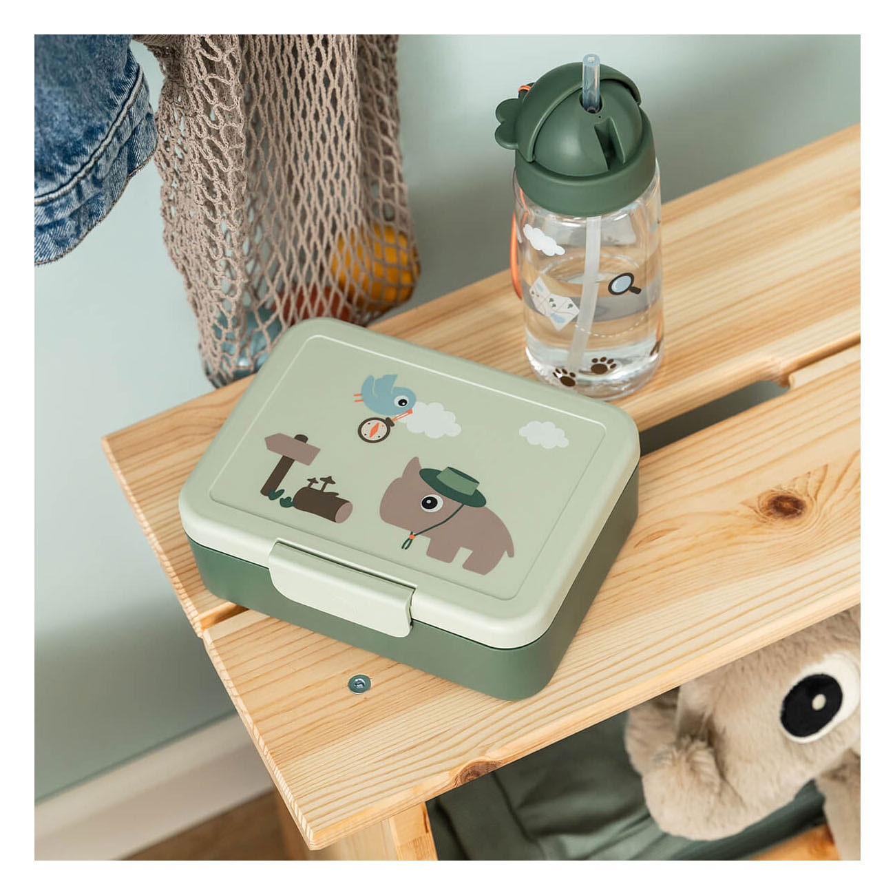 Done by Deer Lunchbox met Verdeler Tiny Trails - Groen