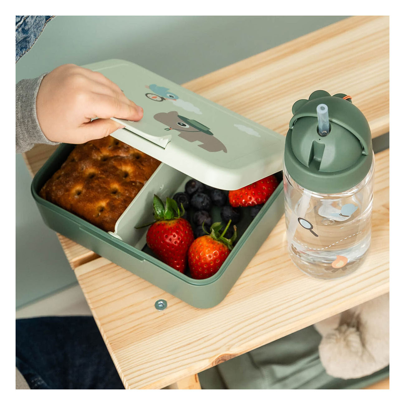 Done by Deer Lunchbox met Verdeler Tiny Trails - Groen