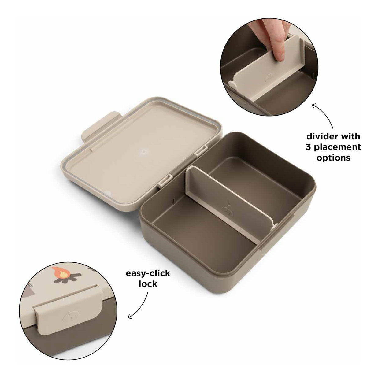 Done by Deer Lunchbox met Verdeler Tiny Trails - Zand