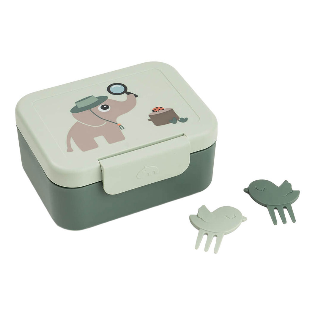 Done by Deer Lunchbox met Snackprikkers Tiny Trails - Groen