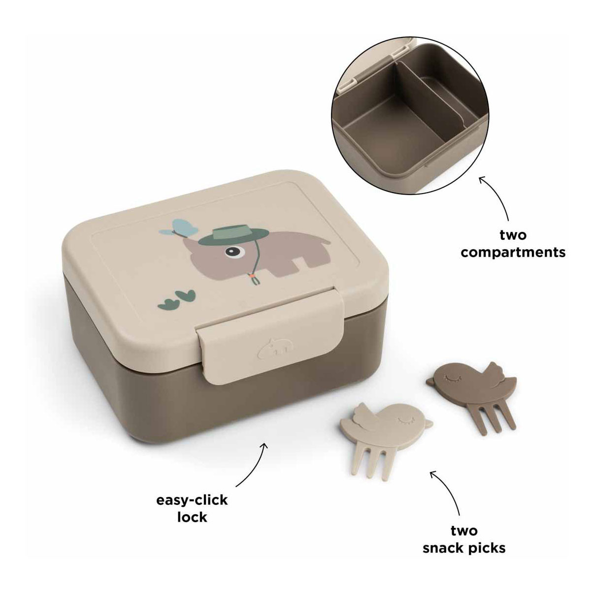 Done by Deer Lunchbox met Snackprikkers Tiny Trails - Zand