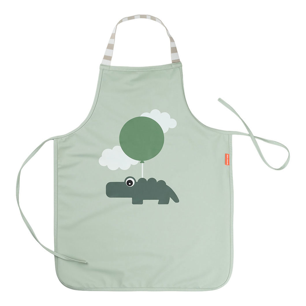 Tablier imperméable pour enfants Donné par Deer, motif Nuages ​​Joyeux - Vert