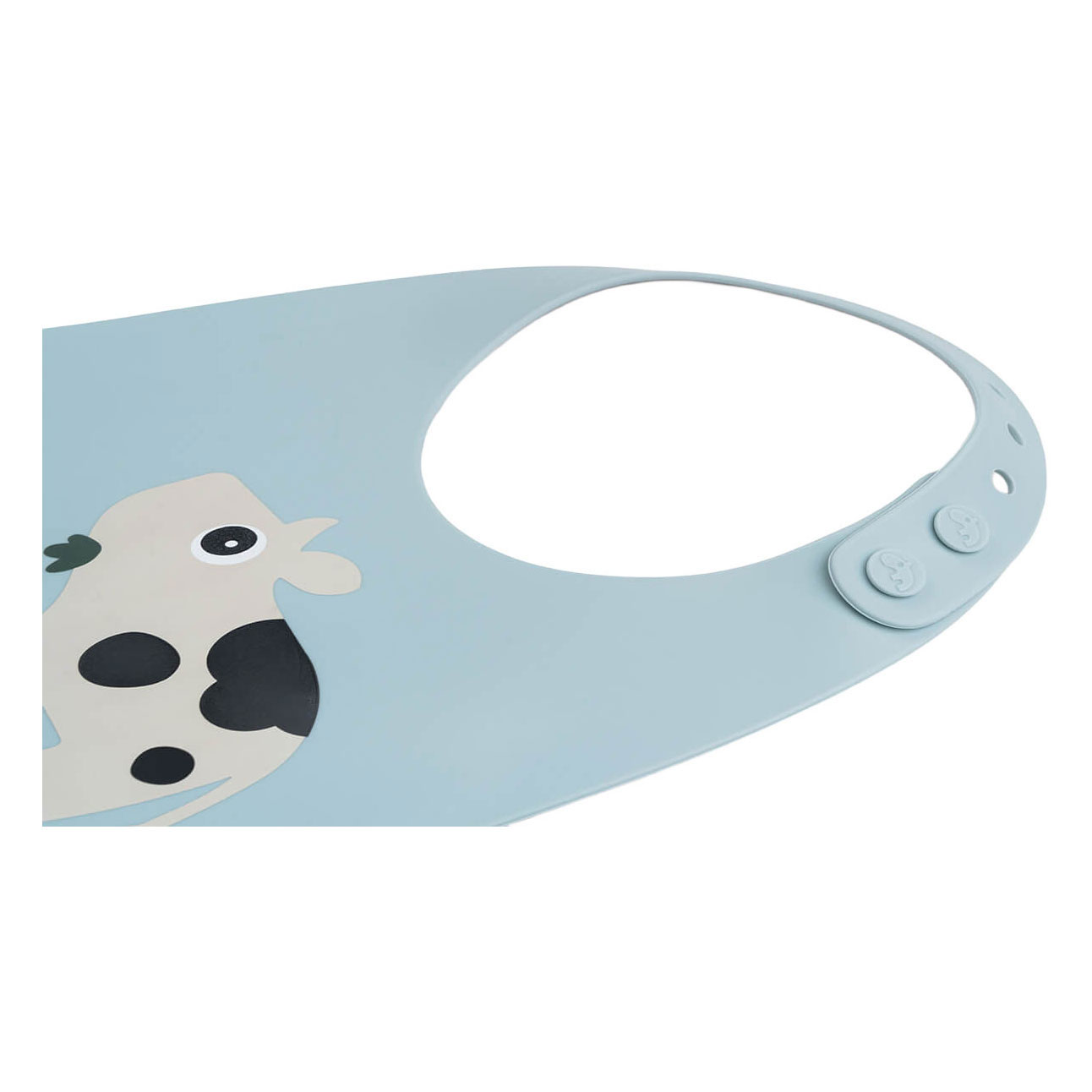 Bavoir en silicone Deer Bib Dotti - Bleu