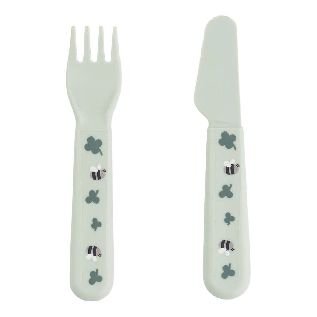 Done by Deer Foodie Dinerset met Zuignap Tiny Farm - Groen