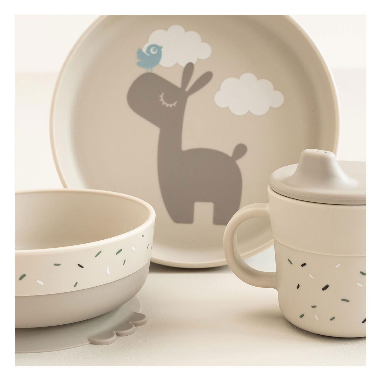 Done by Deer Foodie Dinerset met Zuignap Lalee - Zand