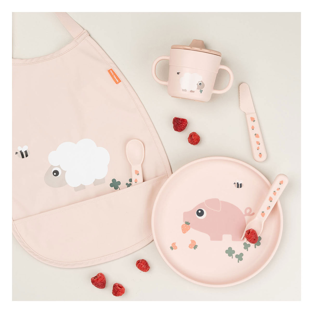 Done by Deer Foodie Bord Tiny Farm - Roze
