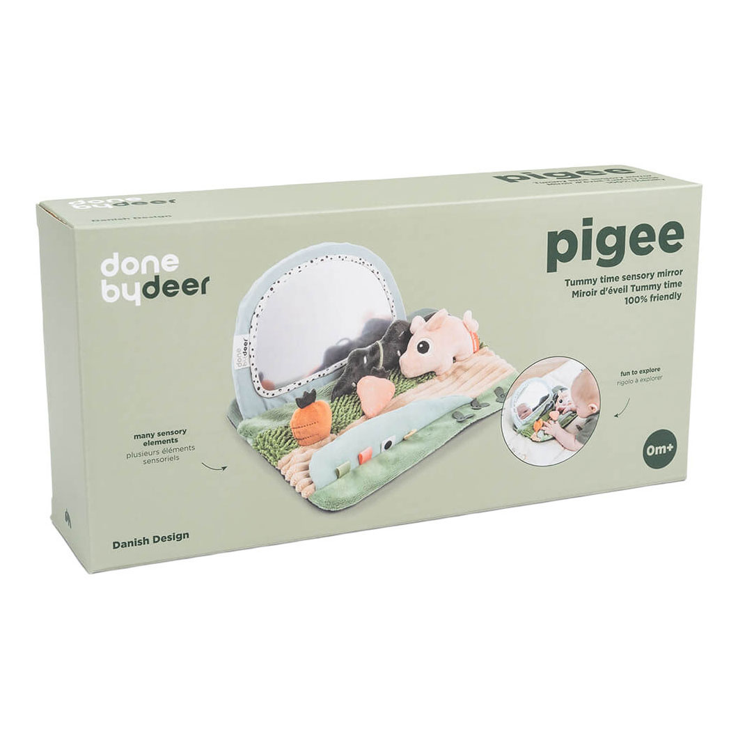 Réalisé par Deer Tummy Time Sensorische Spiegel Tiny Farm