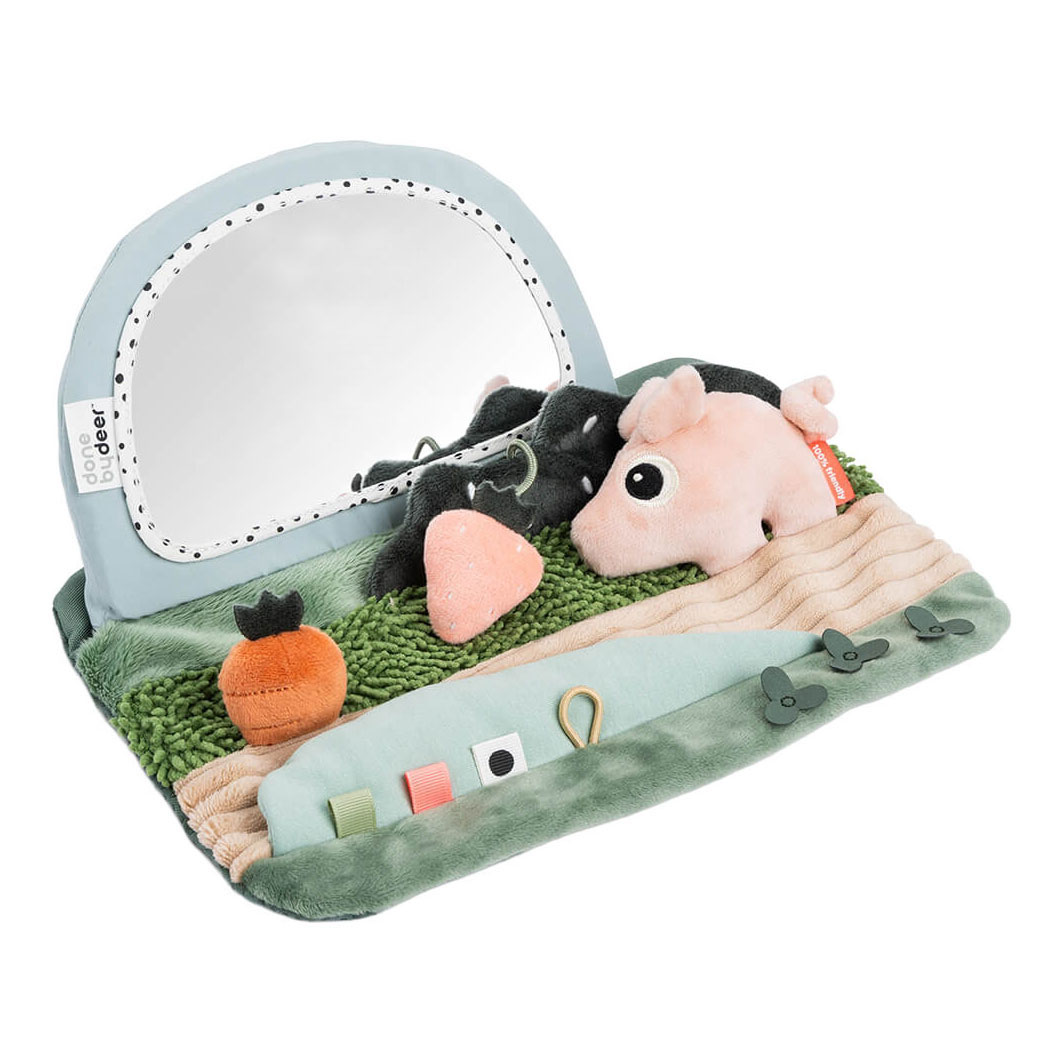 Réalisé par Deer Tummy Time Sensorische Spiegel Tiny Farm