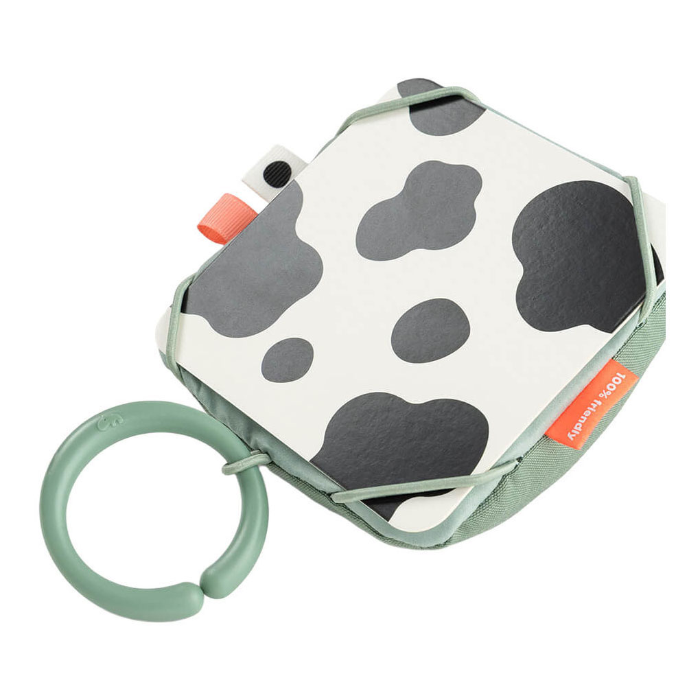 Done by Deer Baby Contrastkaarten Houder Tiny Farm - Groen