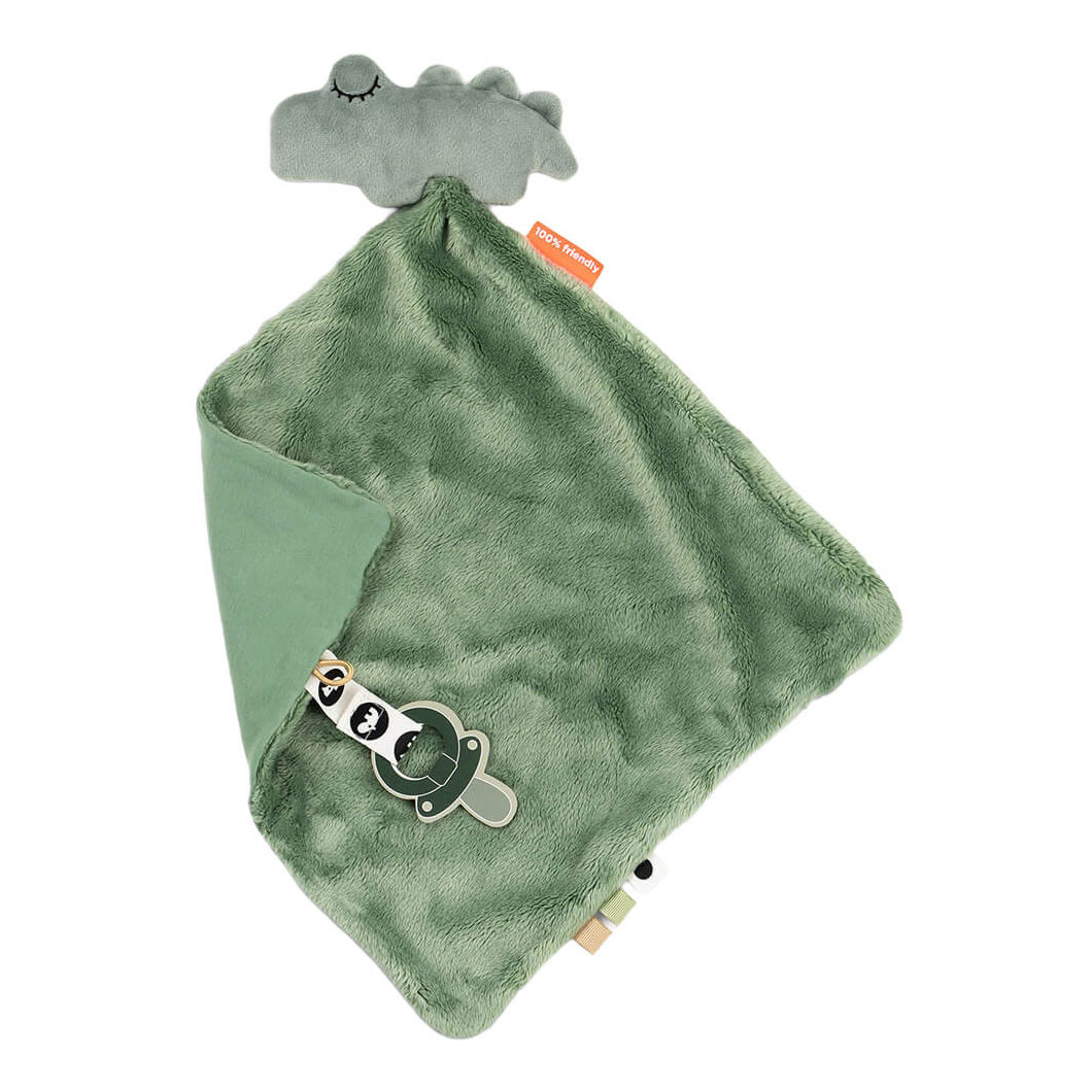 Done by Deer Knuffeldoekje Croco - Groen