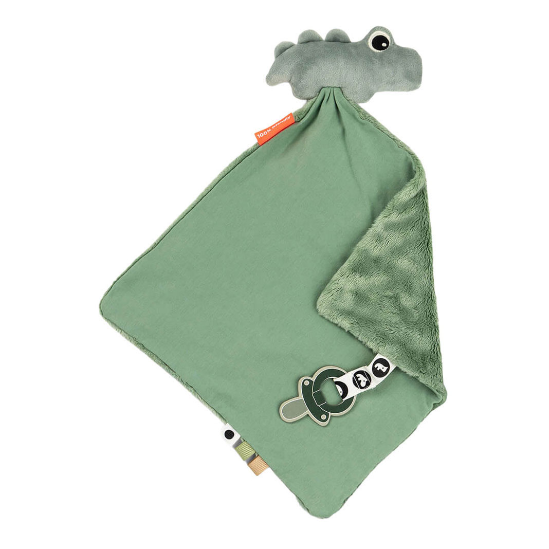 Done by Deer Knuffeldoekje Croco - Groen