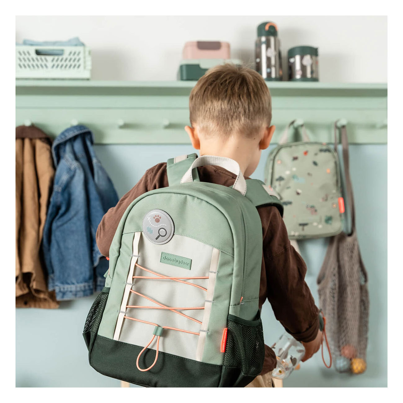 Done by Deer Junior Rugzak Tiny Trails Groen - 13 L