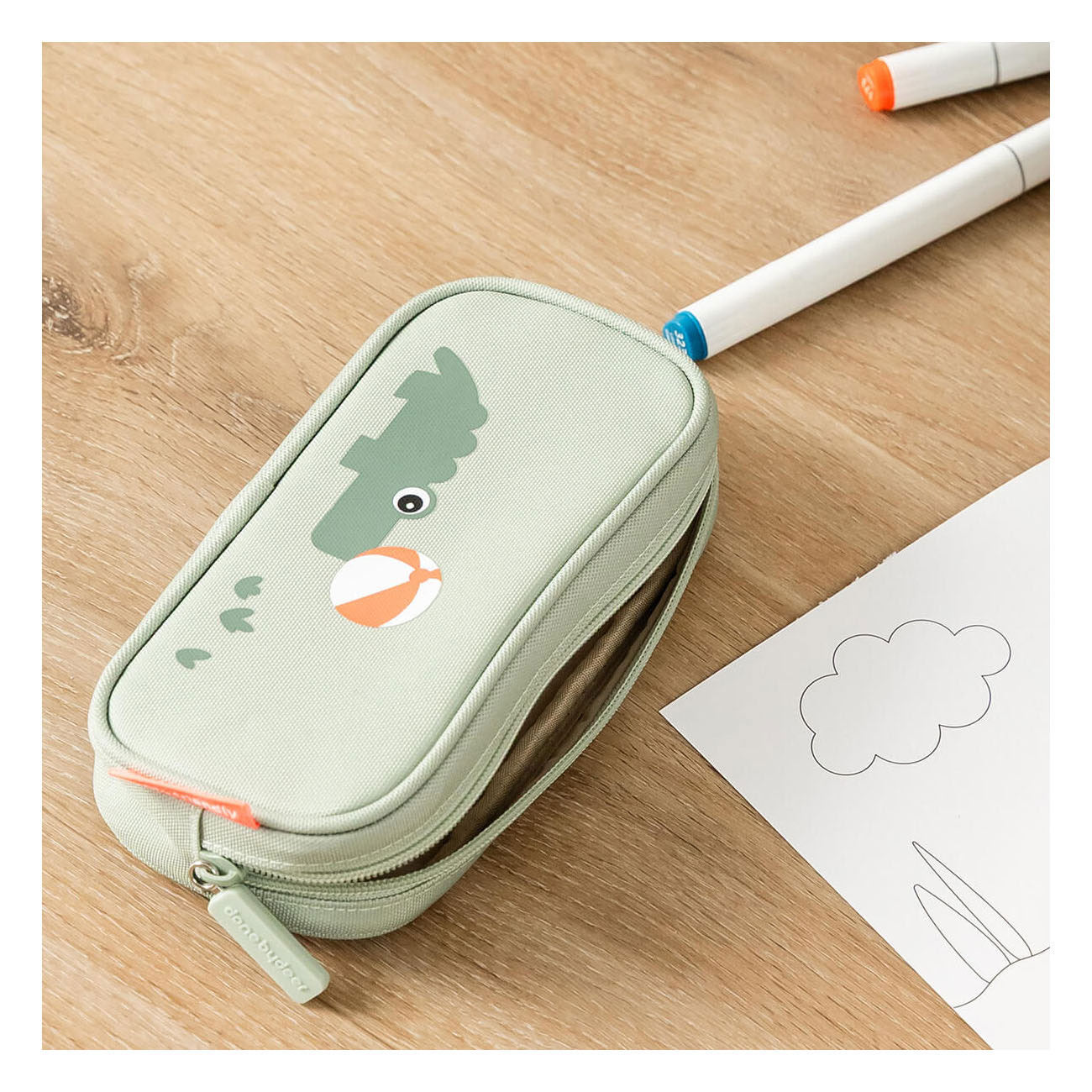 Done by Deer Etui Playground - Groen