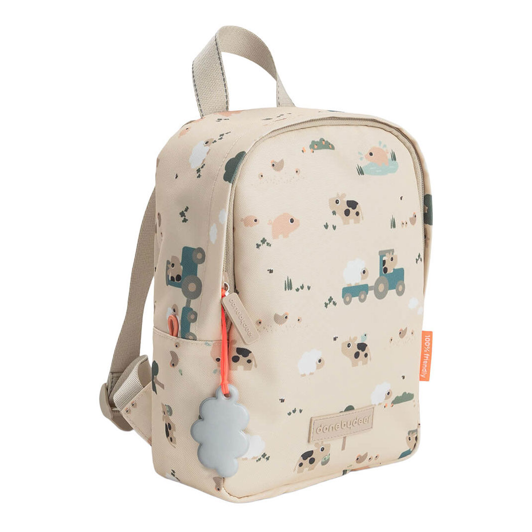 Done by Deer Kleine Rugzak Tiny Farm Zand - 4 L
