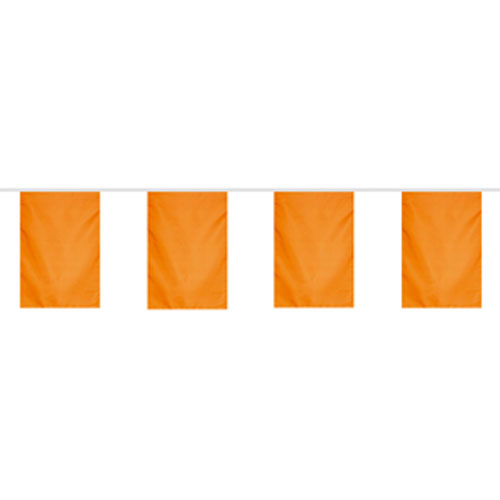 Vlaggenlijn Polyester Oranje 10m.