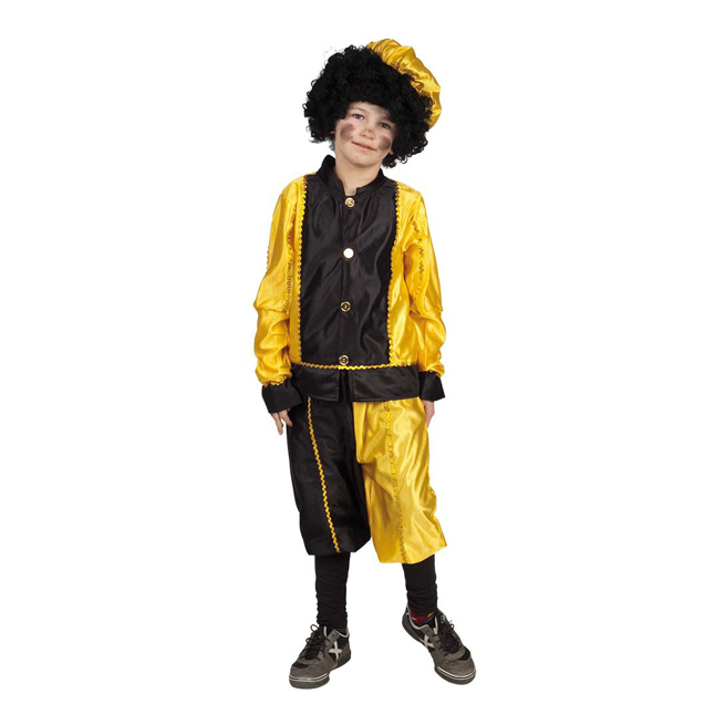 Costume Piet Noir Jaune, 4-6 ans