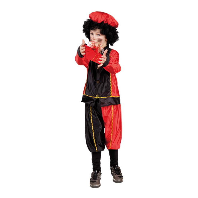 Costume Piet Noir Rouge, 7-9 ans