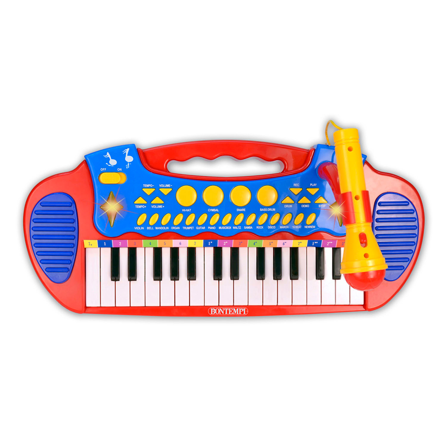 Bontempi Elektronisch Keyboard met Microfoon en Kruk