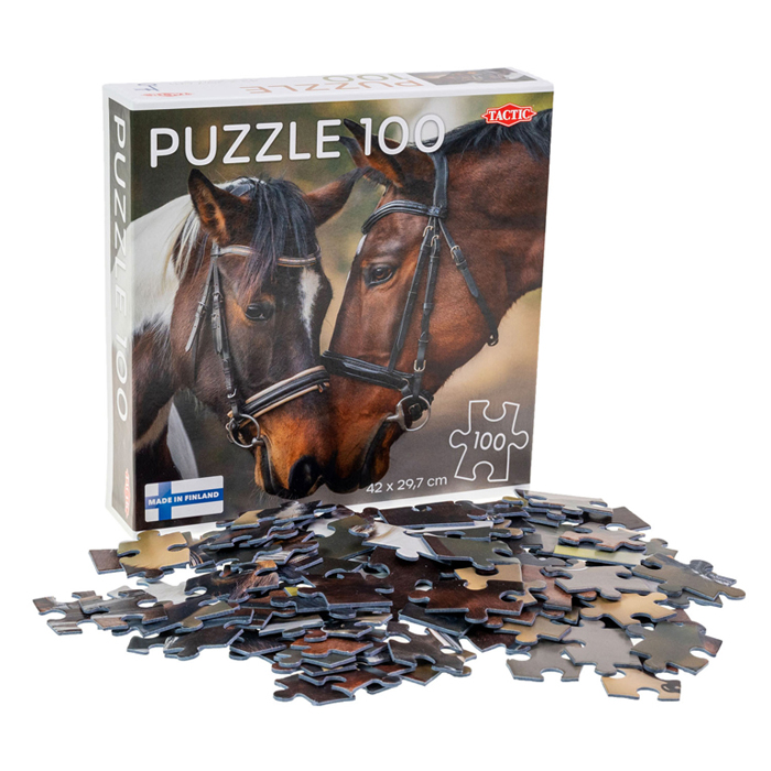 Puzzle Verliebte Pferde, 100 Teile.