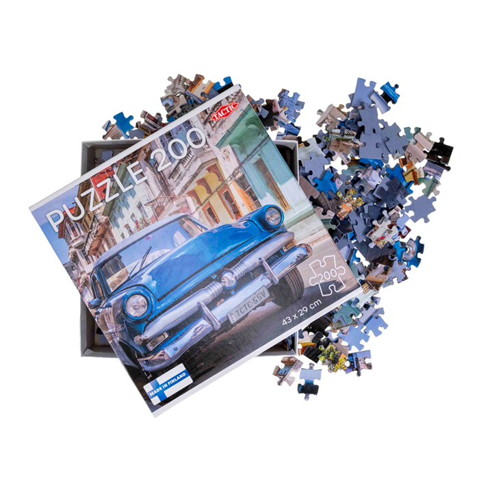 Puzzle Oldtimer in Havanna, 200 Teile.