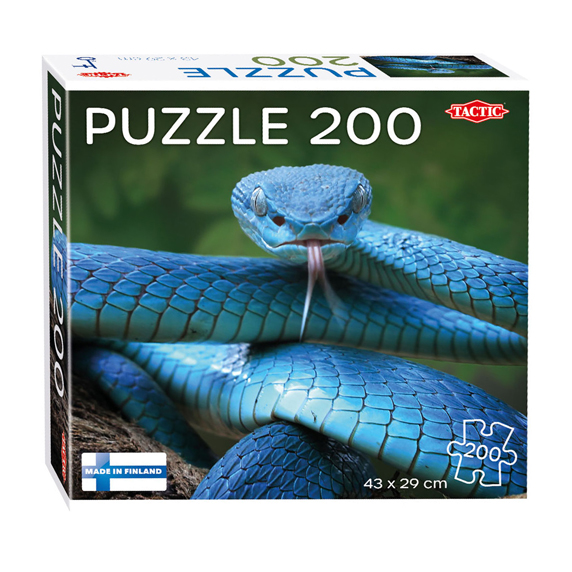 Puzzle Blaue Viper, 200 Teile.