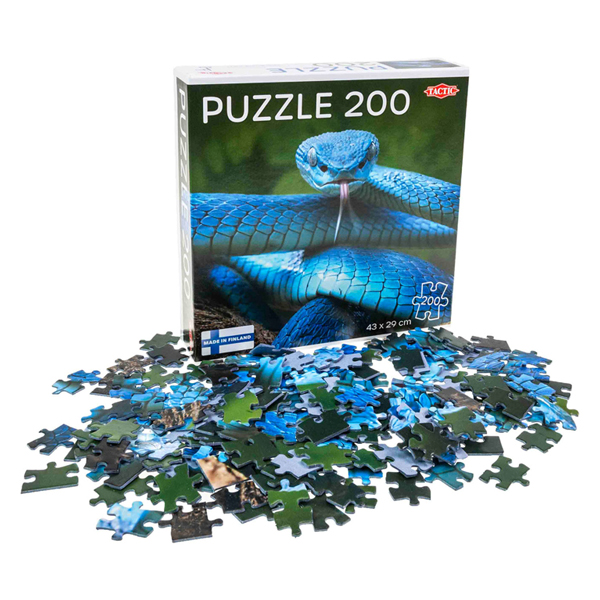 Puzzle Blaue Viper, 200 Teile.