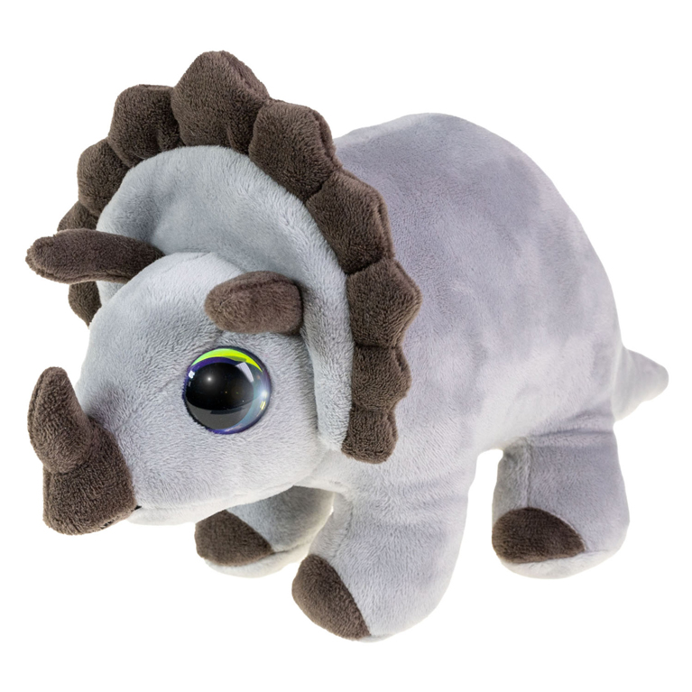 Peluche Lumo Stars - Dino Tricératops, 15 cm