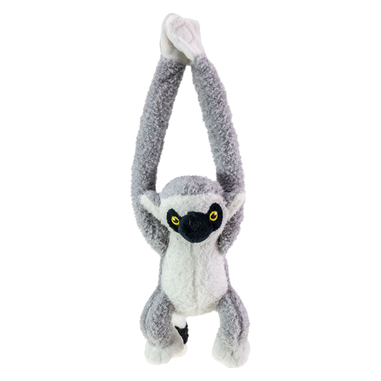 Jungle Mates Knuffel - Lemur Maki Grijs Zwart