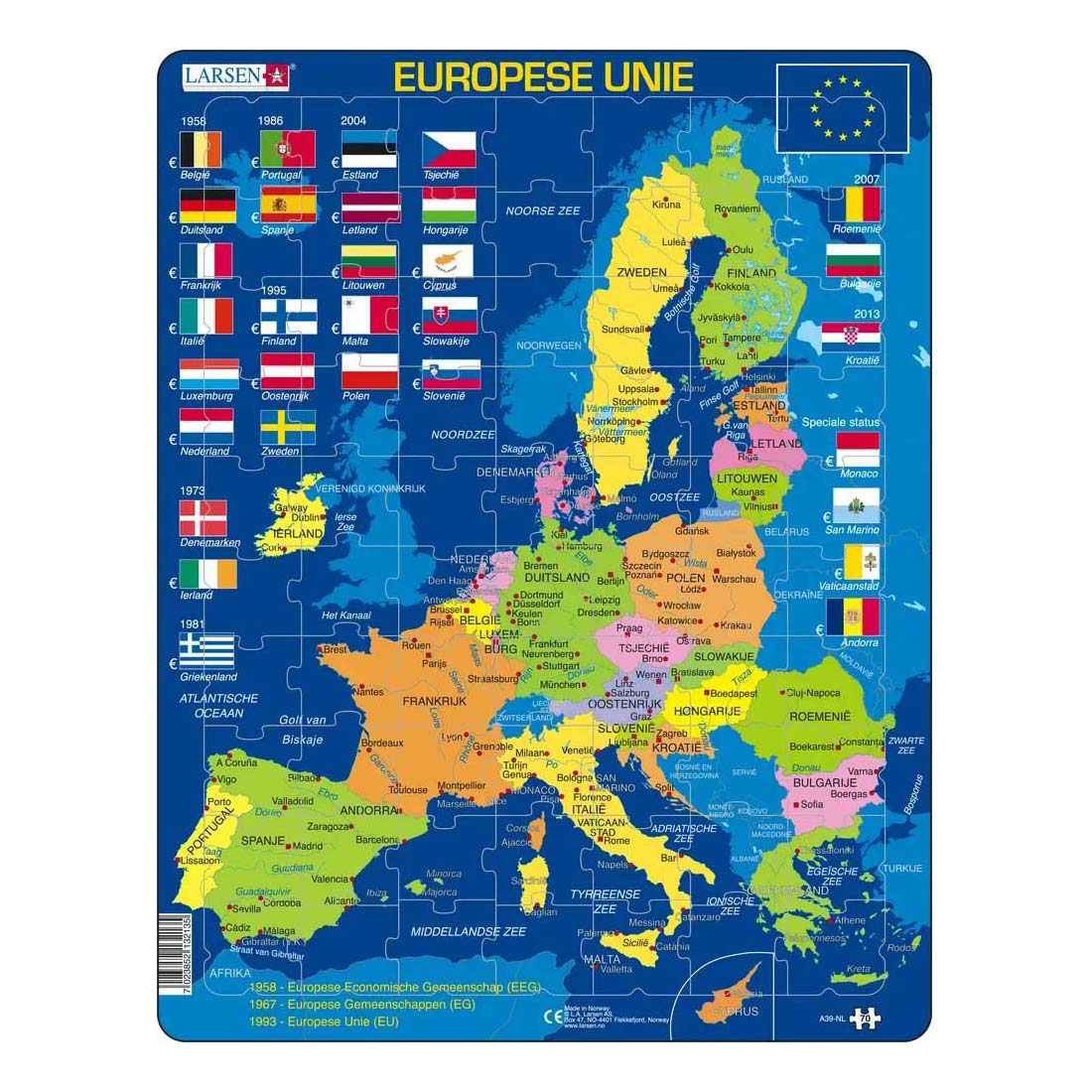 Larsen Legpuzzel De Europese Unie, 70st.