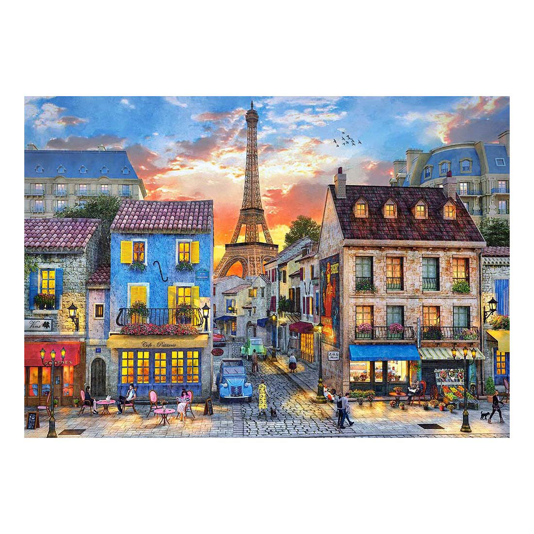 Puzzle Castorland Rues de Paris, 500 pièces.