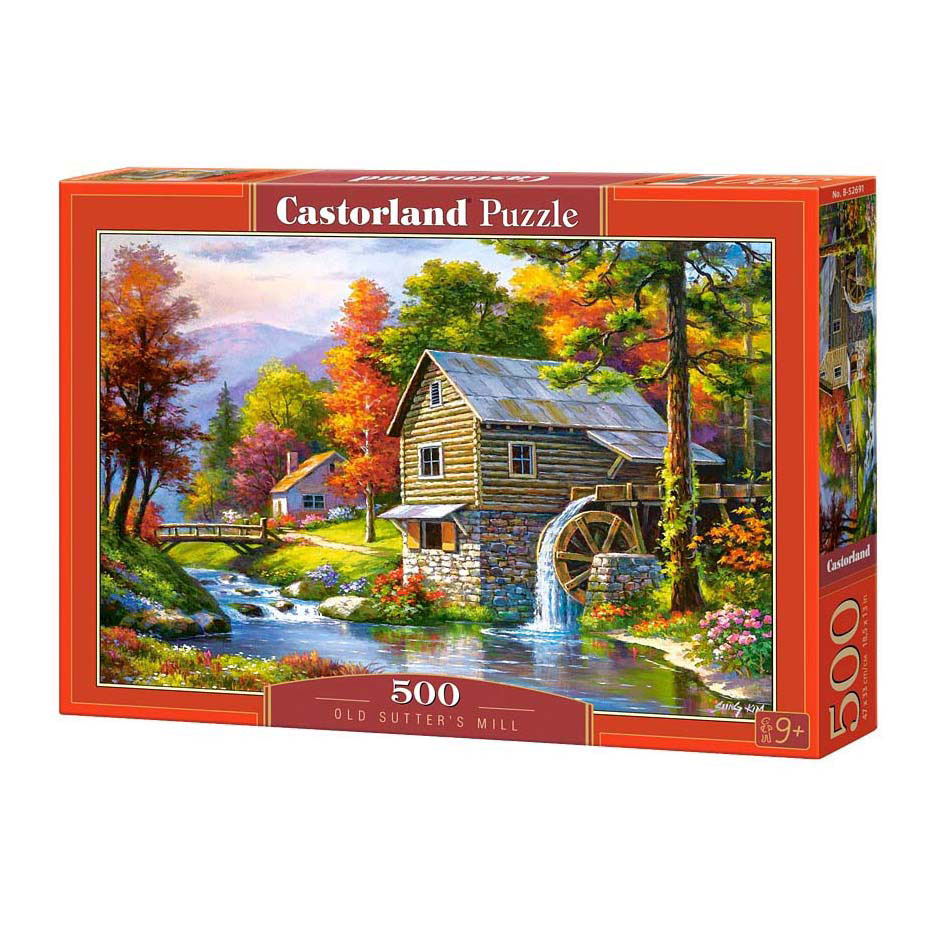 Puzzle Castorland Vieux moulin de Sutter, 500 pièces.