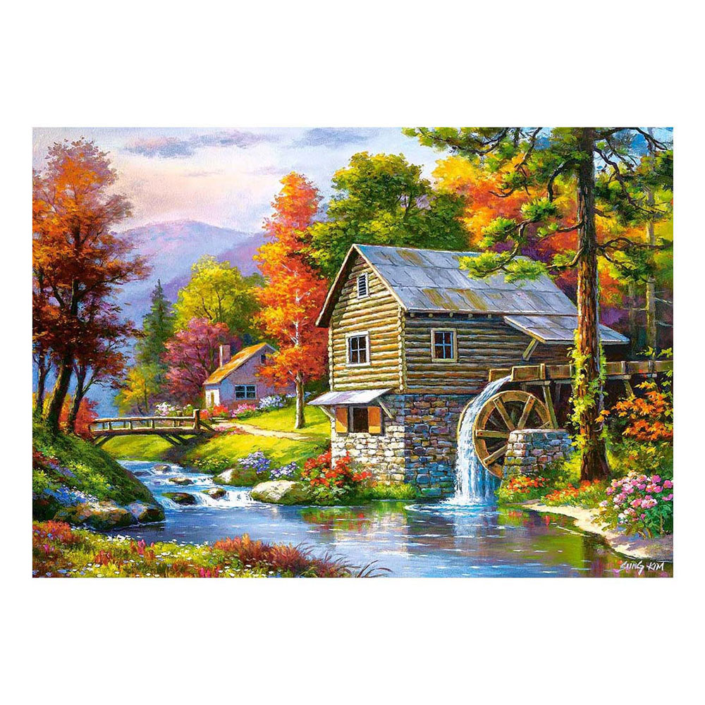 Puzzle Castorland Vieux moulin de Sutter, 500 pièces.