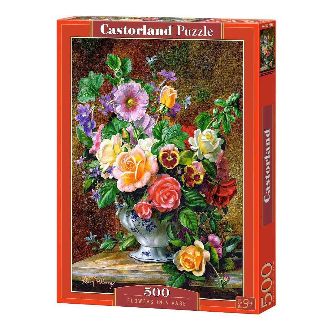 Puzzle Castorland Fleurs dans un vase, 500 pièces.