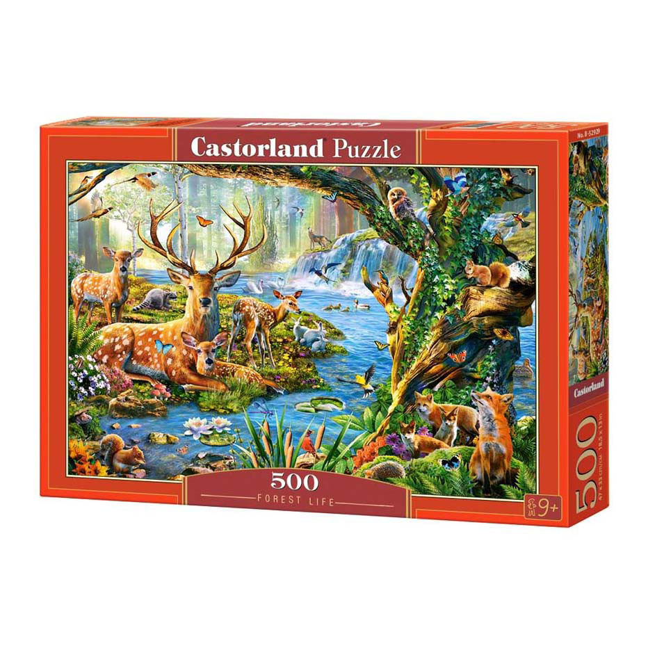Puzzle Castorland La vie dans la forêt, 500 pièces.