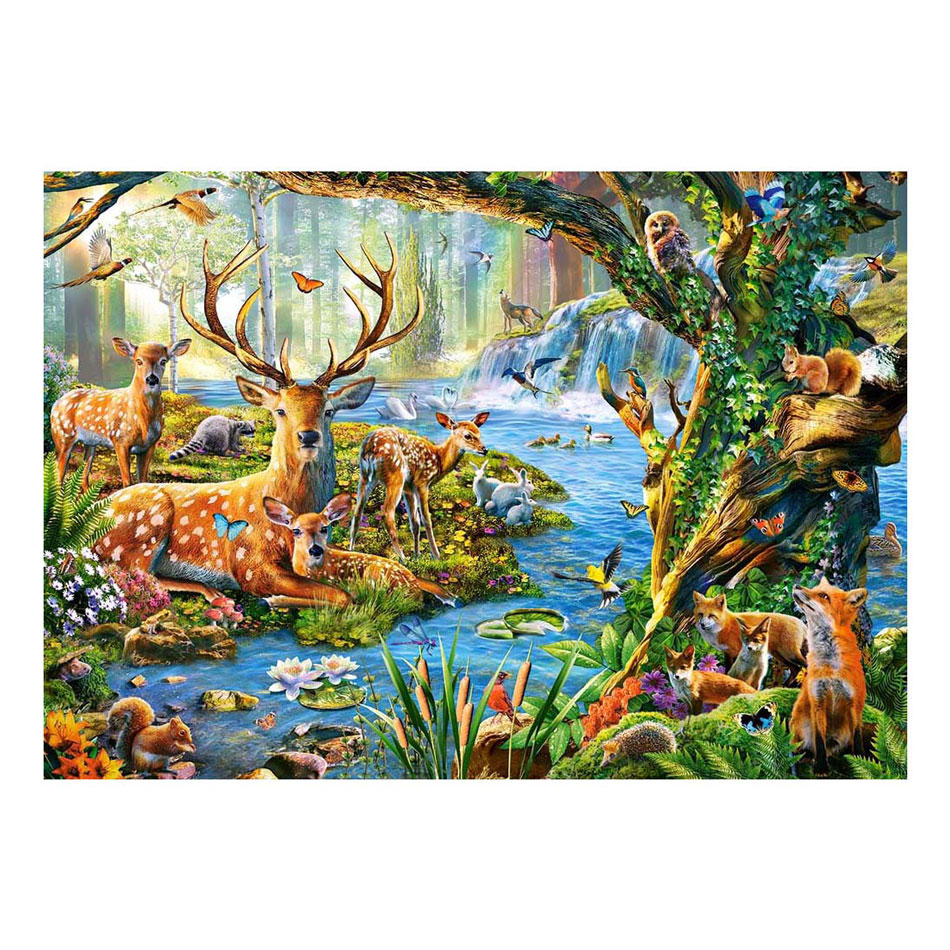 Puzzle Castorland La vie dans la forêt, 500 pièces.