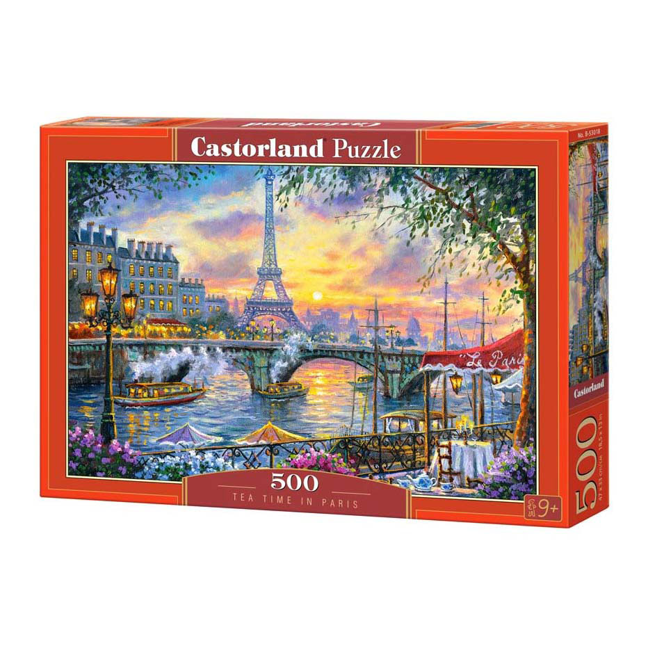 Puzzle Castorland L'heure du thé à Paris, 500 pièces.